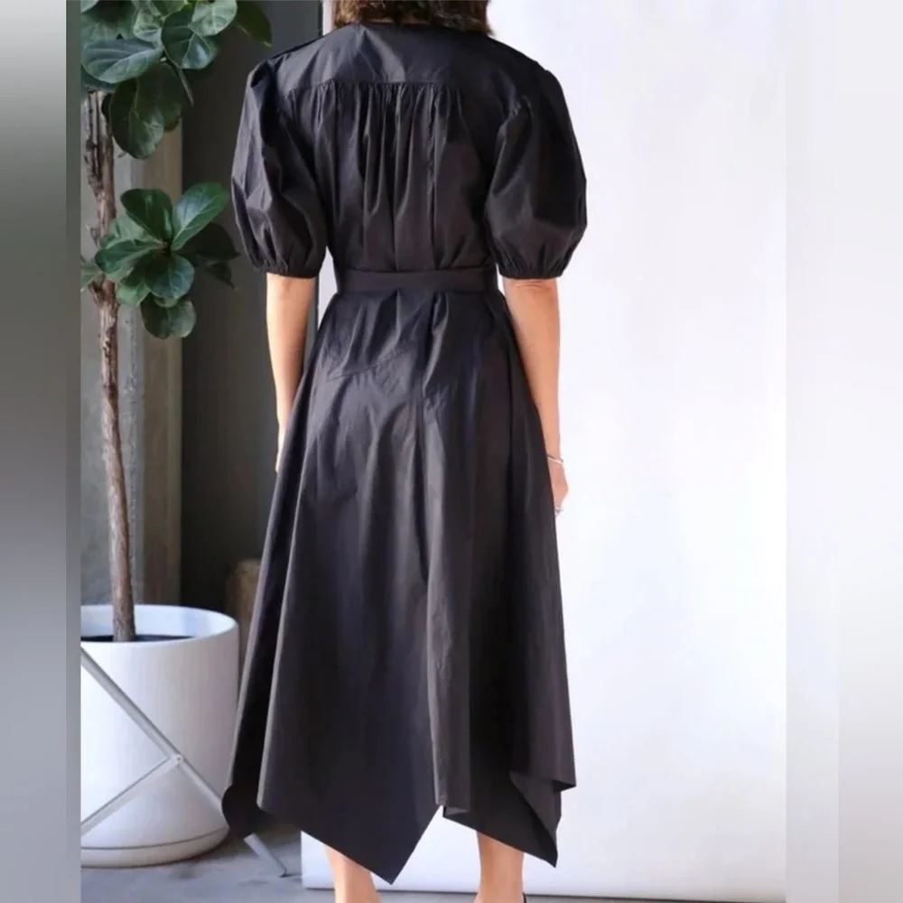 ULLA JOHNSON Arlenis Midi Dress Sz 4 - Picture 4 of 5